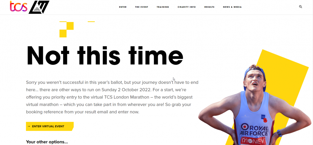 london reject webpage